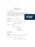 6.4 Integral Tables: Cos X Sin X 9