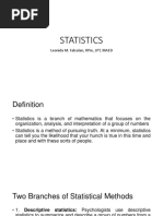 Statistics: Leonida M. Falculan, RPM, LPT, Maed