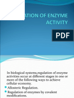 Regulation of Enzyme Activity