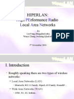 Hiperlan: GH Rformance Adio Ocal Rea Etworks: HI PE R L A N