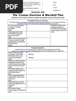 American Aid-The Truman Doctrine Marshall Plan 