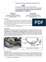 Design Analysis of Leaf Spring Through CATIA and ANSYS With Different Composites