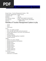 Tourism Management System