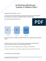 Compare Bex Queries in Different Client System PDF