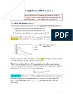 Topic 3 Single Factor ANOVA