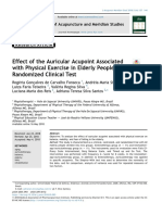 Effect of The Auricular Acupoint Associated With Physical Exercise in Elderly People: A Randomized Clinical Test