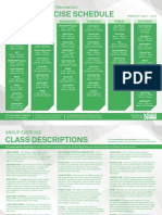 Group X Spring Schedule