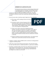 Statement of Cash Flows - Lecture Notes