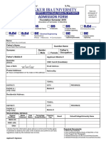 Sukkur Iba University: Admission Form