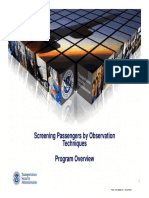 TSA Screening Passengers by Observation Techniques Program Overview 704 709 PDF