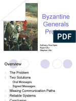 Byzantine Generals Problem: Anthony Soo Kaim Ryan Chu Stephen Wu