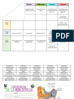 Cronograma y Recreos Ludicos