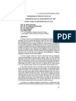 Problems of Protection of Geomorphological Monuments in The Structure of Metropolitan City