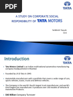 CSR at Tata Motors