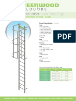 Fixed Vertical Ladder - With Safety Cage: TESTED TO BS 4211:2005 + A1 2008