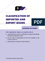 Classification of Imported and Export Goods: Learning Outcomes