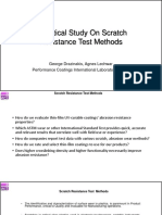 A Critical Study On Scratch Resistance Test Methods