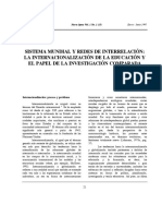 1997 SCHRIEWER Internalizaciòn de La Educación PDF