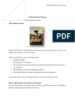 ENG125 - Critical Literary Theories PDF