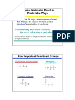 Organic Molecules React in Predictable Ways: Functional Groups