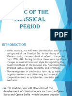 Music of The Classical Period