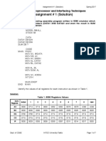 Assignment # 1 (Solution) : EC-331 Microprocessor and Interfacing Techniques