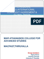 Wto, Regional Blocs, International Commodity Agreement & Global Trade
