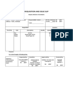 REQUISITION AND ISSUE SLI1 - Id Lace