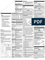 3255 Digital Hitester: Specifications Usage Notes