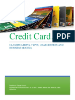 Credit Card : Classifcations, Types, Charges/Fees and Business Models