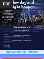 Explanation Text How Day and Night Happen by Group 5. Xi Ipa 7 Edited