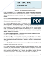 Estudo para Adultos Ebd - o Repouso e o Sumo-Sacerdote Hebreus 4