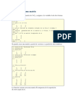 Creación de Una Matriz