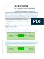 Microprocessing: Language Processors: Assembler, Compiler and Interpreter