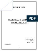 Marriage Under Muslim Law