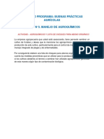 Evidencia Agroquímicos y Lista de Chequeo para Abono Orgánico