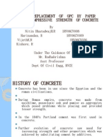 Effect of Replacement of Opc by Paper Sludge