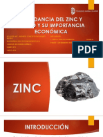 Equipo N°1 - Abundancia Del Zinc y Plomo y Su Importancia Económica