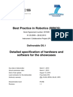 Best Practice in Robotics (BRICS) : Deliverable D5.1