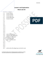 Answers and Explanation Mock Clat-23: Section I: English