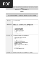 1 Condiciones Particulares Del Pliego de Menor Cuantia Obras