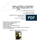 A Expansão Árabe Na África e Os Impérios Negros de Gana, Mali e Songai (Sécs. VII-XVI) - Idade Média - Prof. Dr. Ricardo Da Costa