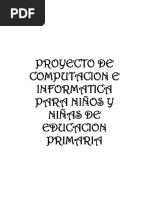 Proyecto de Computacion para Educacion Primaria PDF