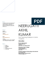 Akhil Resume