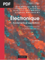 Electronique - Fondements Et Applications PDF