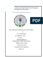 "A Comparative Study To Assess Knowledge and Practice On Cardio Pulmonary Resuscitation Among Icu/Ccu Nurses