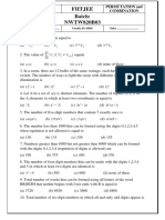 CPP Fiitjee Batch: NWTW820B03: C C C C C C