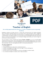 Teacher of English