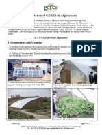 Presentation of GERES in Afghanistan: 1. Greenhouses and Verandas