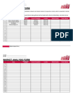 Market Analysis Form Revised 1